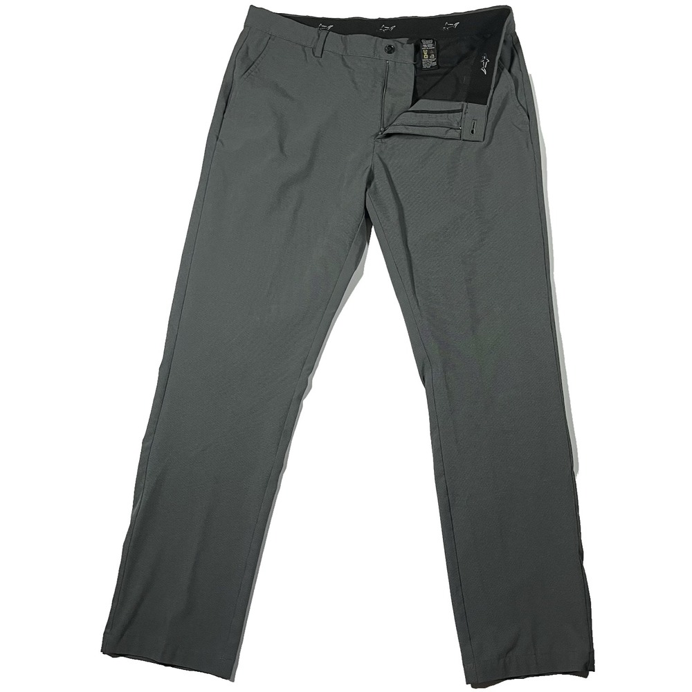 Greg Norman Golf Pant Men's Size 36x32 Dark Gray Charcoal Chino Shark